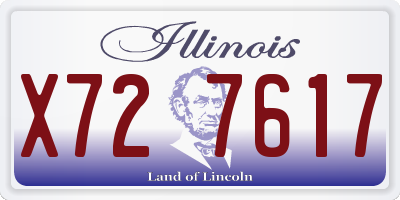 IL license plate X727617