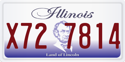 IL license plate X727814