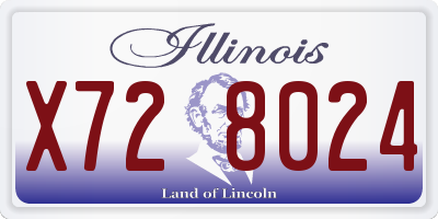 IL license plate X728024