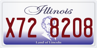 IL license plate X728208