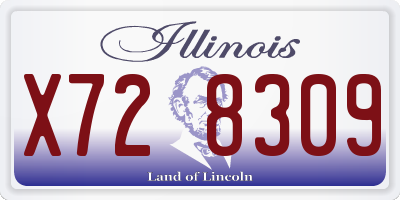 IL license plate X728309