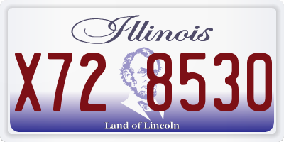 IL license plate X728530