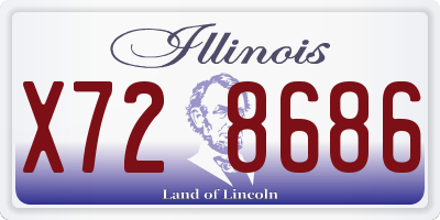 IL license plate X728686