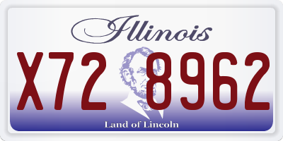 IL license plate X728962