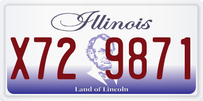 IL license plate X729871