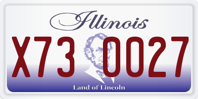 IL license plate X730027