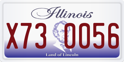 IL license plate X730056