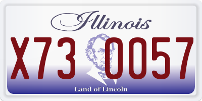 IL license plate X730057