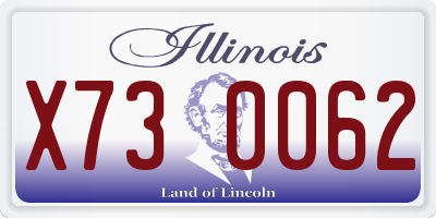 IL license plate X730062