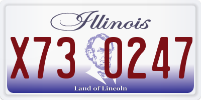 IL license plate X730247