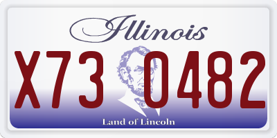 IL license plate X730482