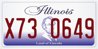 IL license plate X730649