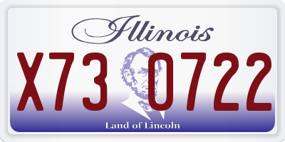 IL license plate X730722