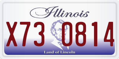 IL license plate X730814