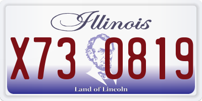 IL license plate X730819