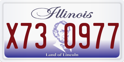 IL license plate X730977