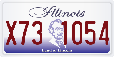 IL license plate X731054