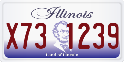 IL license plate X731239