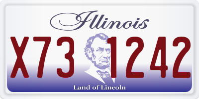 IL license plate X731242