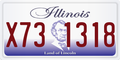 IL license plate X731318