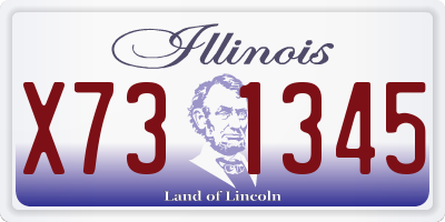 IL license plate X731345