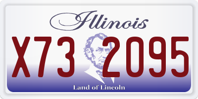 IL license plate X732095