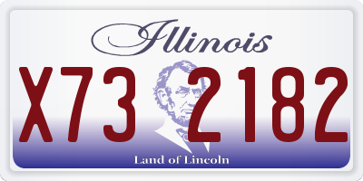 IL license plate X732182