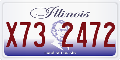 IL license plate X732472