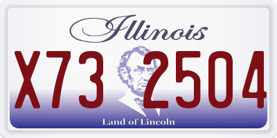 IL license plate X732504