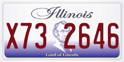 IL license plate X732646