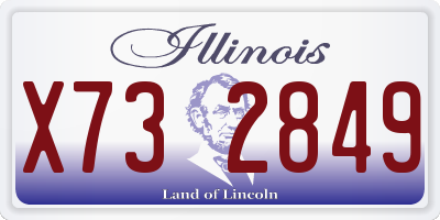 IL license plate X732849