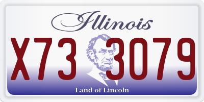 IL license plate X733079