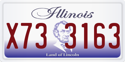 IL license plate X733163