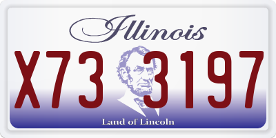 IL license plate X733197