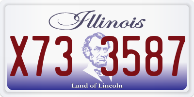 IL license plate X733587