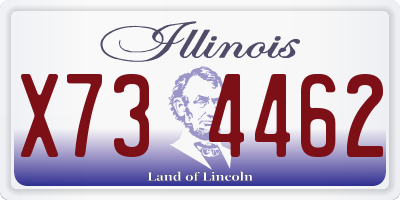 IL license plate X734462