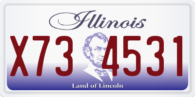 IL license plate X734531