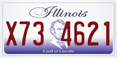 IL license plate X734621