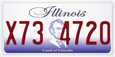 IL license plate X734720