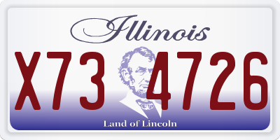 IL license plate X734726
