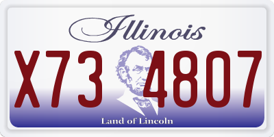 IL license plate X734807