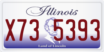 IL license plate X735393