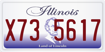 IL license plate X735617