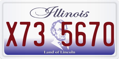 IL license plate X735670