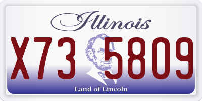 IL license plate X735809