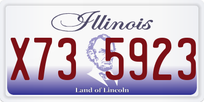 IL license plate X735923