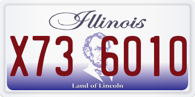 IL license plate X736010