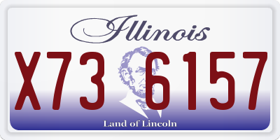 IL license plate X736157