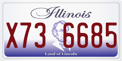 IL license plate X736685
