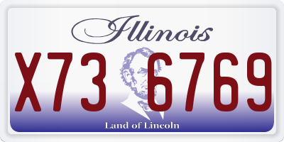 IL license plate X736769